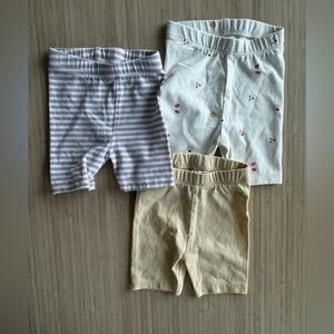 H&M baby girl 0-3 months shorts summer